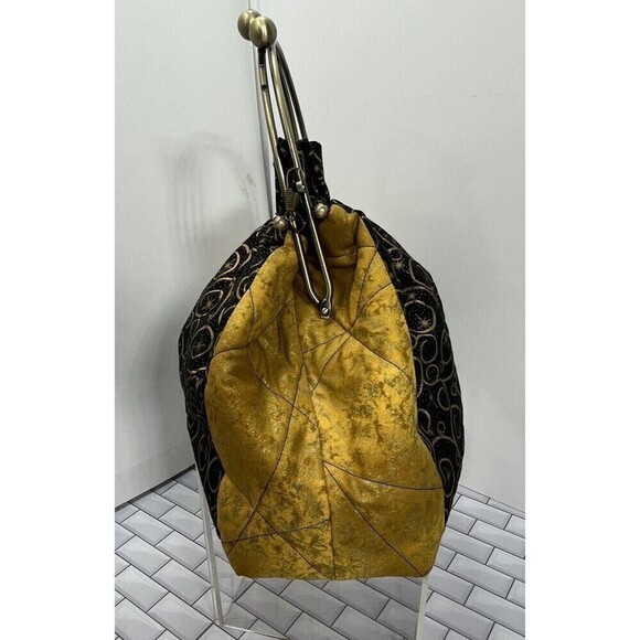 Handmade Celestial Handbag/Kiss Closure/Removable Strap Black/Gold Fairy Grunge - Picture 13 of 13